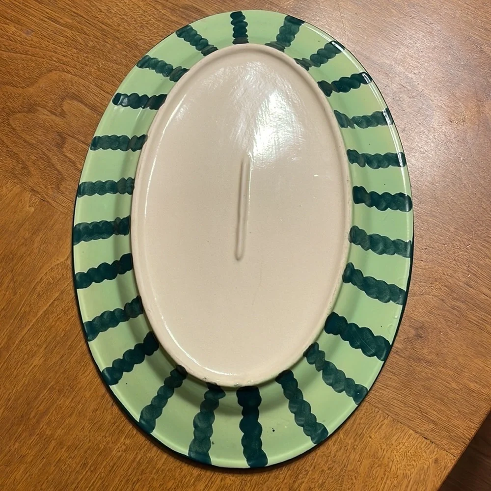 Vintage Watermelon Serving Platter and Bowl Set Vintage Watermelon Fruit Dip Set